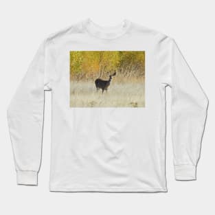 Deer, wildlife, Golden Surprise Long Sleeve T-Shirt